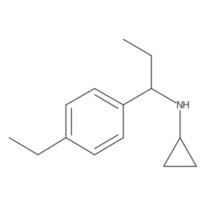 N-[1-(4-ethylphenyl)propyl]cyclopropanamine结构式