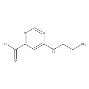 6-[(2-Aminoethyl)amino]-4-pyrimidinecarboxylic acid Structure