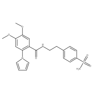 4,5-dimethoxy-2-(1H-pyrrol-1-yl)-N-[2-(4-sulfamoylphenyl)ethyl]benzamide Structure