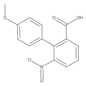4'-Methoxy-6-nitro-[1,1'-biphenyl]-2-carboxylic acid Structure