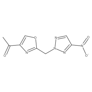 1-[2-(4-Nitro-[1,2,3]triazol-2-ylmethyl)-oxazol-4-yl]-ethanone Structure