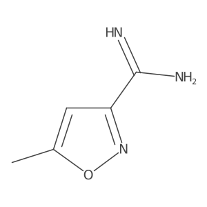 Cc1cc(C(=N)N)no1结构式