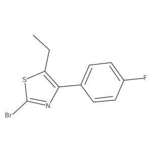 2-Bromo-5-ethyl-4-(4-fluorophenyl)thiazole结构式