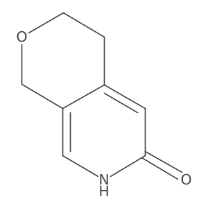 1,3,4,7-tetrahydro-6H-pyrano[3,4-c]pyridin-6-one结构式