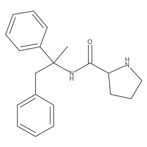 N-(1-Methyl-1,2-diphenylethyl)-2-pyrrolidinecarboxamide Structure