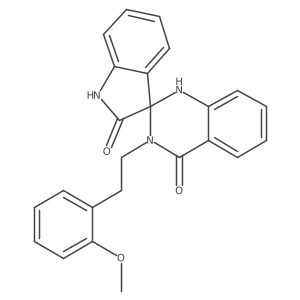 3'-[2-(2-methoxyphenyl)ethyl]-1'H-spiro[indole-3,2'-quinazoline]-2,4'(1H,3'H)-dione Structure