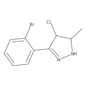 3-(2-Bromophenyl)-4-chloro-4,5-dihydro-5-methyl-1H-pyrazole Structure