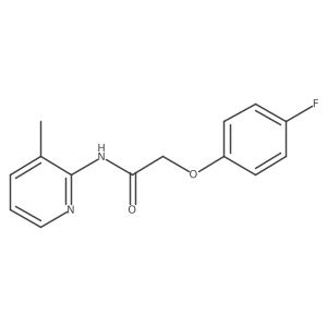 Cc1cccnc1NC(=O)COc1ccc(F)cc1结构式