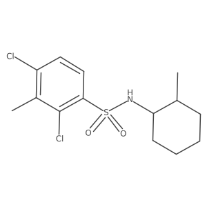 [(2,4-Dichloro-3-methylphenyl)sulfonyl](2-methylcyclohexyl)amine结构式