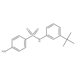 4-Amino-N-(3-(tert-butyl)phenyl)benzenesulfonamide结构式