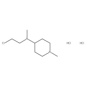 N-(2-Chloroethyl)-N,1-dimethylpiperidin-4-amine dihydrochloride结构式