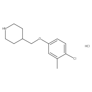 4-Chloro-3-methylphenyl 4-piperidinylmethyl ether hydrochloride结构式