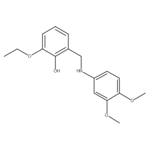 2-{[(3,4-Dimethoxyphenyl)amino]methyl}-6-ethoxyphenol Structure