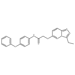 2-[(3-ethyl[1,2,4]triazolo[4,3-b]pyridazin-6-yl)sulfanyl]-N-(4-phenoxyphenyl)acetamide Structure