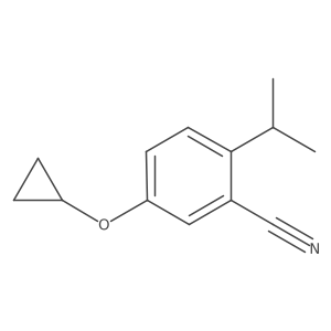 5-Cyclopropoxy-2-isopropylbenzonitrile结构式