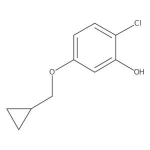 2-Chloro-5-(cyclopropylmethoxy)phenol结构式