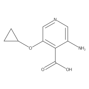 3-Amino-5-cyclopropoxyisonicotinic acid Structure