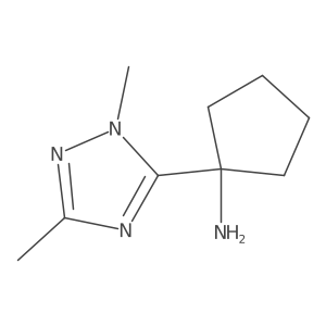 1-(1,3-Dimethyl-1h-1,2,4-triazol-5-yl)cyclopentan-1-amine Structure
