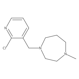 1-((2-Chloropyridin-3-yl)methyl)-4-methyl-1,4-diazepane结构式