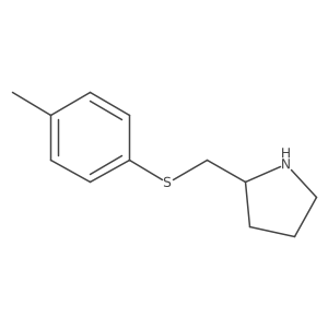 2-((P-tolylthio)methyl)pyrrolidine Structure