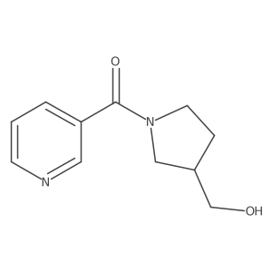 [1-(Pyridine-3-carbonyl)pyrrolidin-3-yl]methanol结构式