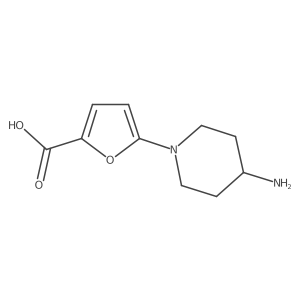 5-(4-Aminopiperidin-1-yl)furan-2-carboxylic acid Structure