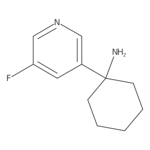 1-(5-Fluoropyridin-3-yl)cyclohexan-1-amine结构式
