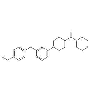 (1-(6-(4-Ethylphenoxy)pyrimidin-4-yl)piperidin-4-yl)(thiomorpholino)methanone结构式