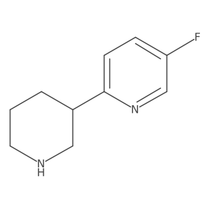 5-Fluoro-2-(piperidin-3-yl)pyridine结构式