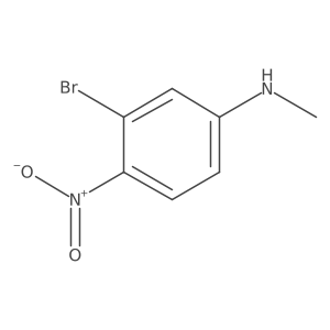 3-bromo-N-methyl-4-nitroaniline Structure
