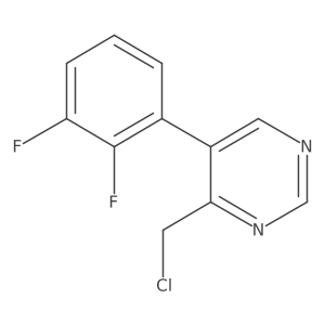 4-(Chloromethyl)-5-(2,3-difluorophenyl)pyrimidine Structure