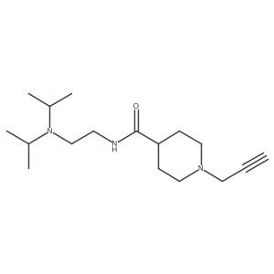 N-{2-[bis(propan-2-yl)amino]ethyl}-1-(prop-2-yn-1-yl)piperidine-4-carboxamide结构式