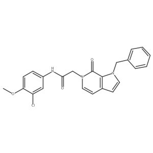 2-(1-benzyl-7-oxo-1H-pyrrolo[2,3-c]pyridin-6(7H)-yl)-N-(3-chloro-4-methoxyphenyl)acetamide Structure