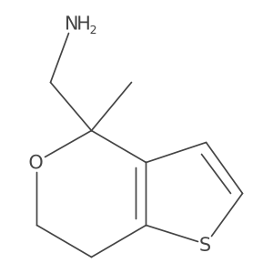 6,7-Dihydro-4-methyl-4H-thieno[3,2-c]pyran-4-methanamine Structure