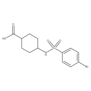 trans 4-(4-Bromobenzenesulfonylamino)-cyclohexanecarboxylic acid Structure