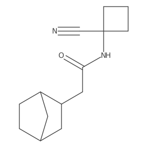 2-{bicyclo[2.2.1]heptan-2-yl}-N-(1-cyanocyclobutyl)acetamide Structure