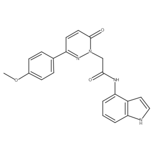 N-(1H-indol-4-yl)-2-[3-(4-methoxyphenyl)-6-oxopyridazin-1(6H)-yl]acetamide结构式