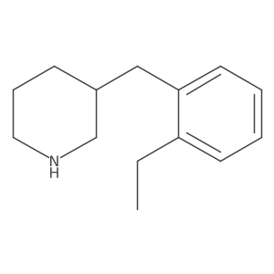 3-[(2-Ethylphenyl)methyl]piperidine Structure
