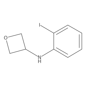 N-(2-iodophenyl)oxetan-3-amine结构式
