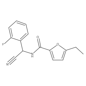 N-[cyano(2-fluorophenyl)methyl]-5-ethylfuran-2-carboxamide Structure