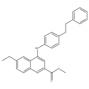 Methyl 4-{[4-(benzyloxy)phenyl]amino}-6-ethylquinoline-2-carboxylate Structure