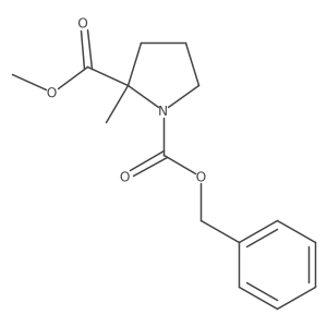 1-Benzyl 2-methyl (2R)-2-methylpyrrolidine-1,2-dicarboxylate Structure