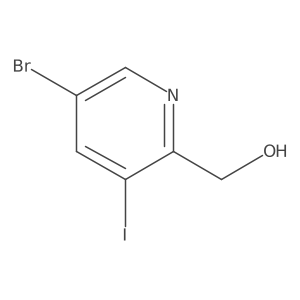 (5-Bromo-3-iodopyridin-2-yl)methanol结构式