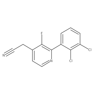 2-(2,3-Dichlorophenyl)-3-fluoropyridine-4-acetonitrile结构式