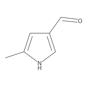 5-methyl-1H-pyrrole-3-carbaldehyde结构式