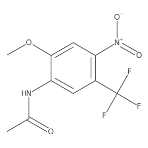 N-(2-Methoxy-4-nitro-5-(trifluoromethyl)phenyl)acetamide Structure