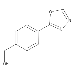 [4-(1,3,4-Oxadiazol-2-yl)phenyl]methanol结构式