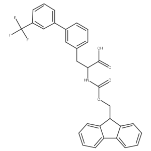 Fmoc-3-(3-trifluoromethylphenyl)-DL-phenylalanine Structure