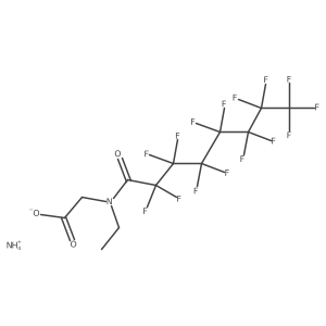 Ammonium N-ethyl-N-(perfluoro-1-oxooctyl)glycine结构式