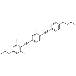 2-((4-((4-Butylphenyl)ethynyl)-3-fluorophenyl)ethynyl)-1,3-difluoro-5-propylbenzene Structure